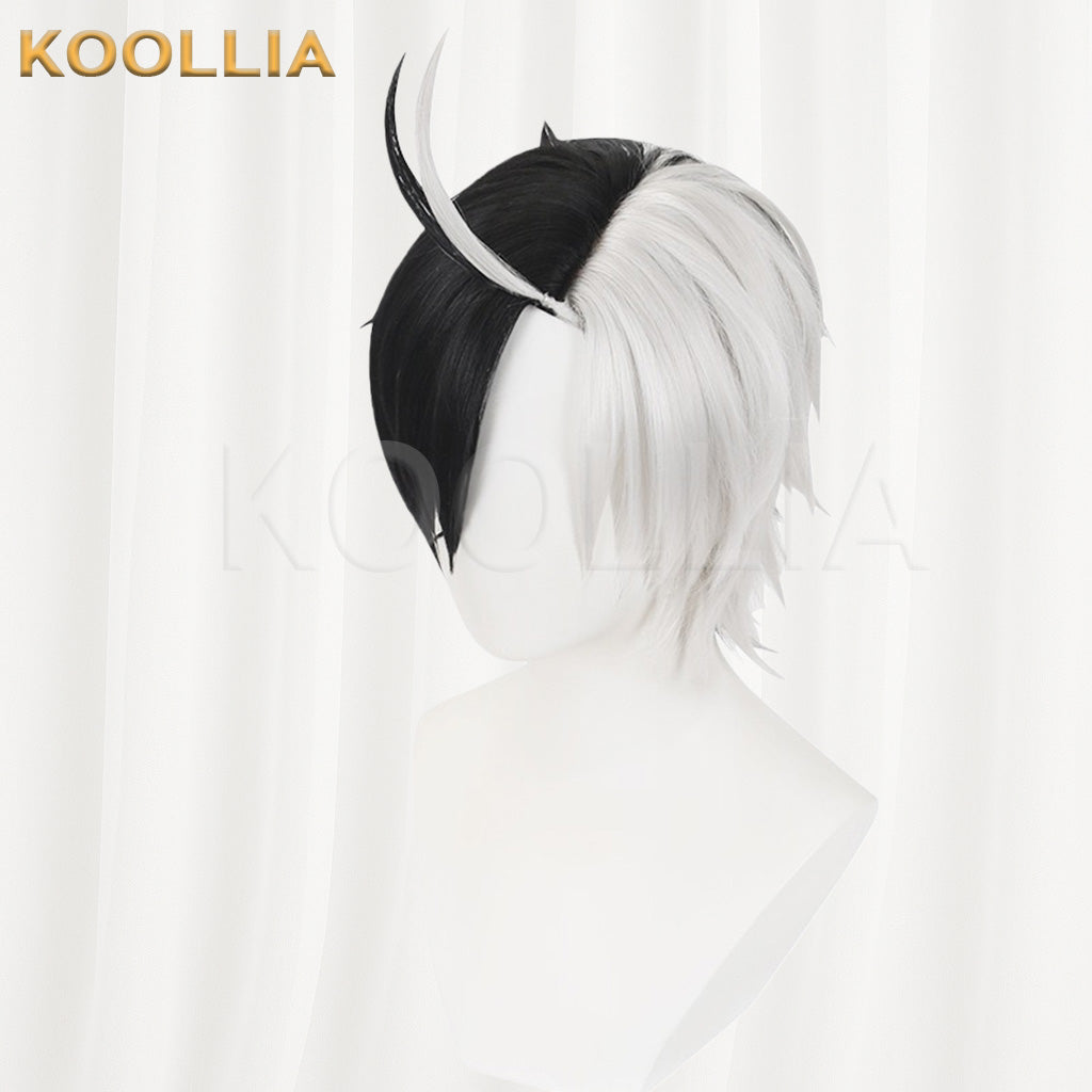 Wind Breaker Sakura Haruka Half Black Half White Basic Wig