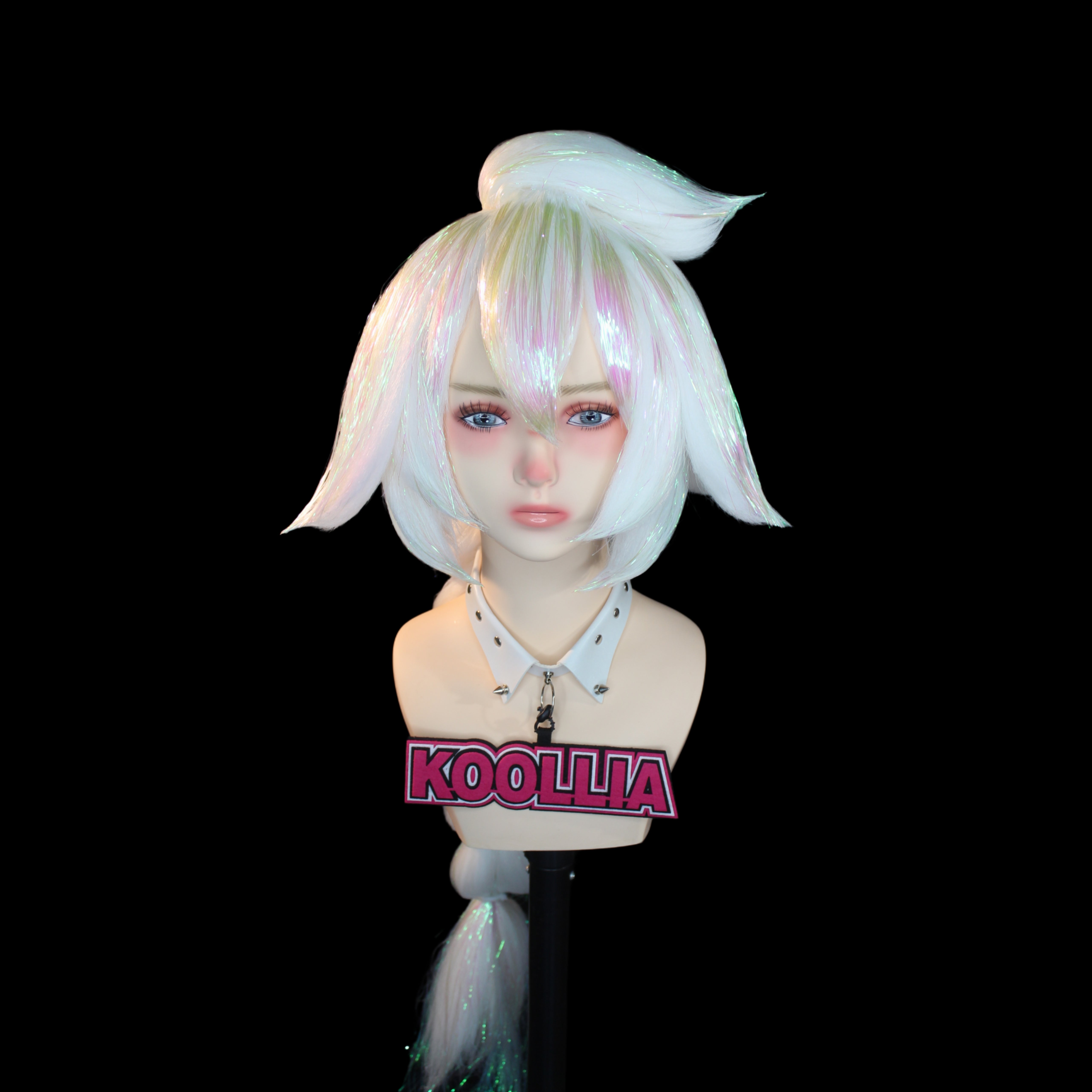 white lily in hair Cookie Run White Lily Cookie Commission Wig with Tinsel