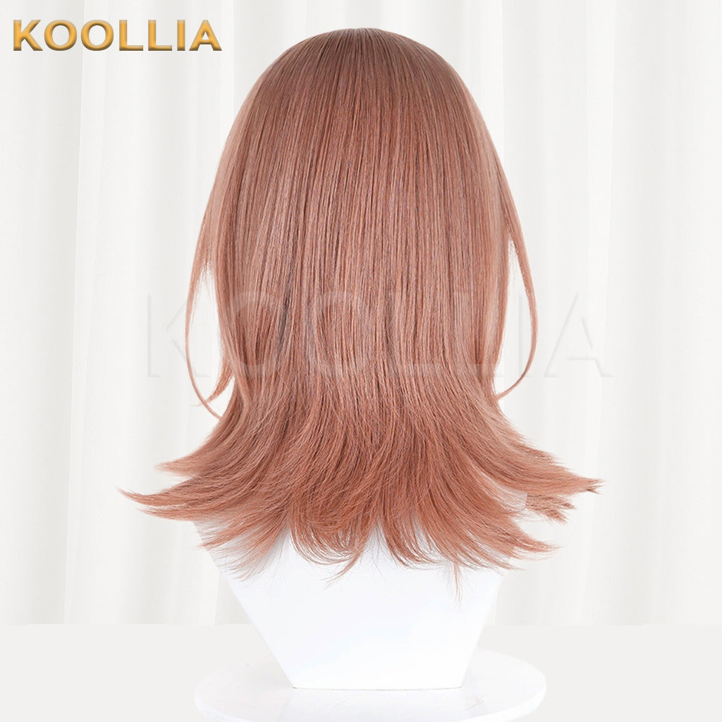 Project SEKAI Hanazono Shiho Pink Brown Short Basic Wig