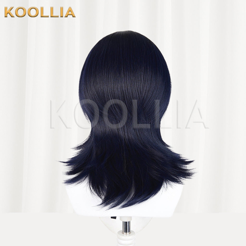 Jujutsu Kaisen Kirara Hoshino Navy Teal Highlight Mullet Basic Wig