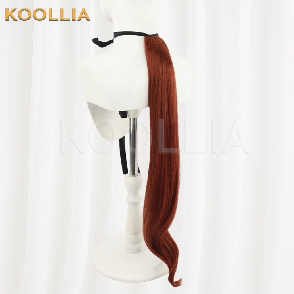 Uma Musume Pretty Derby Symboli Rudolf Reddish-Brown Three-Tone Basic Wig