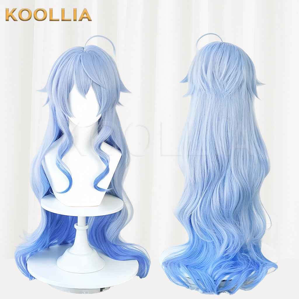 Genshin Impact Ganyu Long Blue Hair Basic Wig
