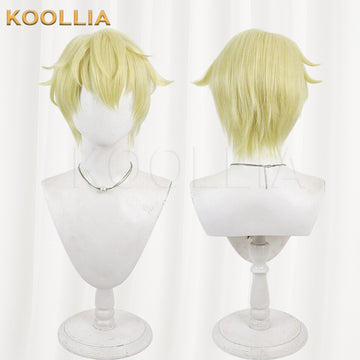 Which Side of Tama-kun Is It Now? Natsuki Ishiba Light Gold Basic Wig Multi-angle Display by koollia