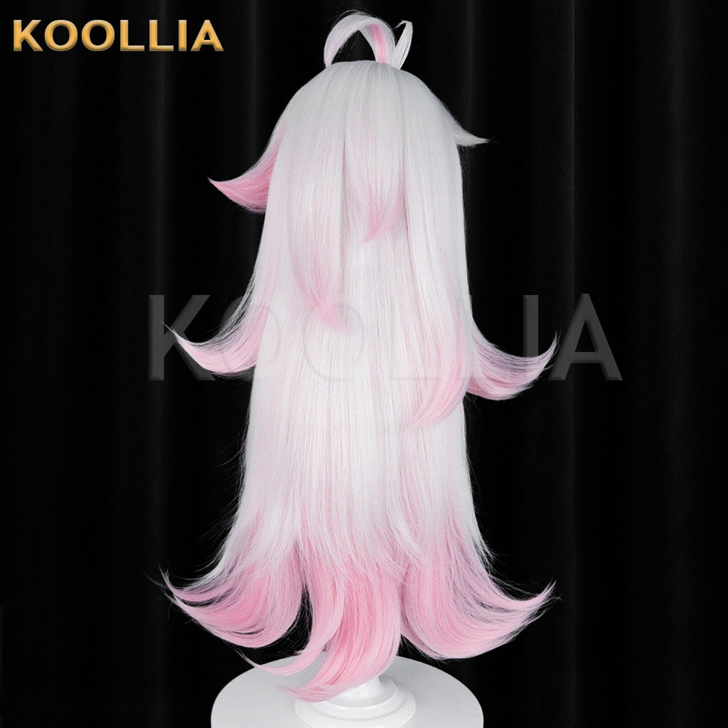 Locke Kingdom Iris White‑Pink Gradient Basic Wig