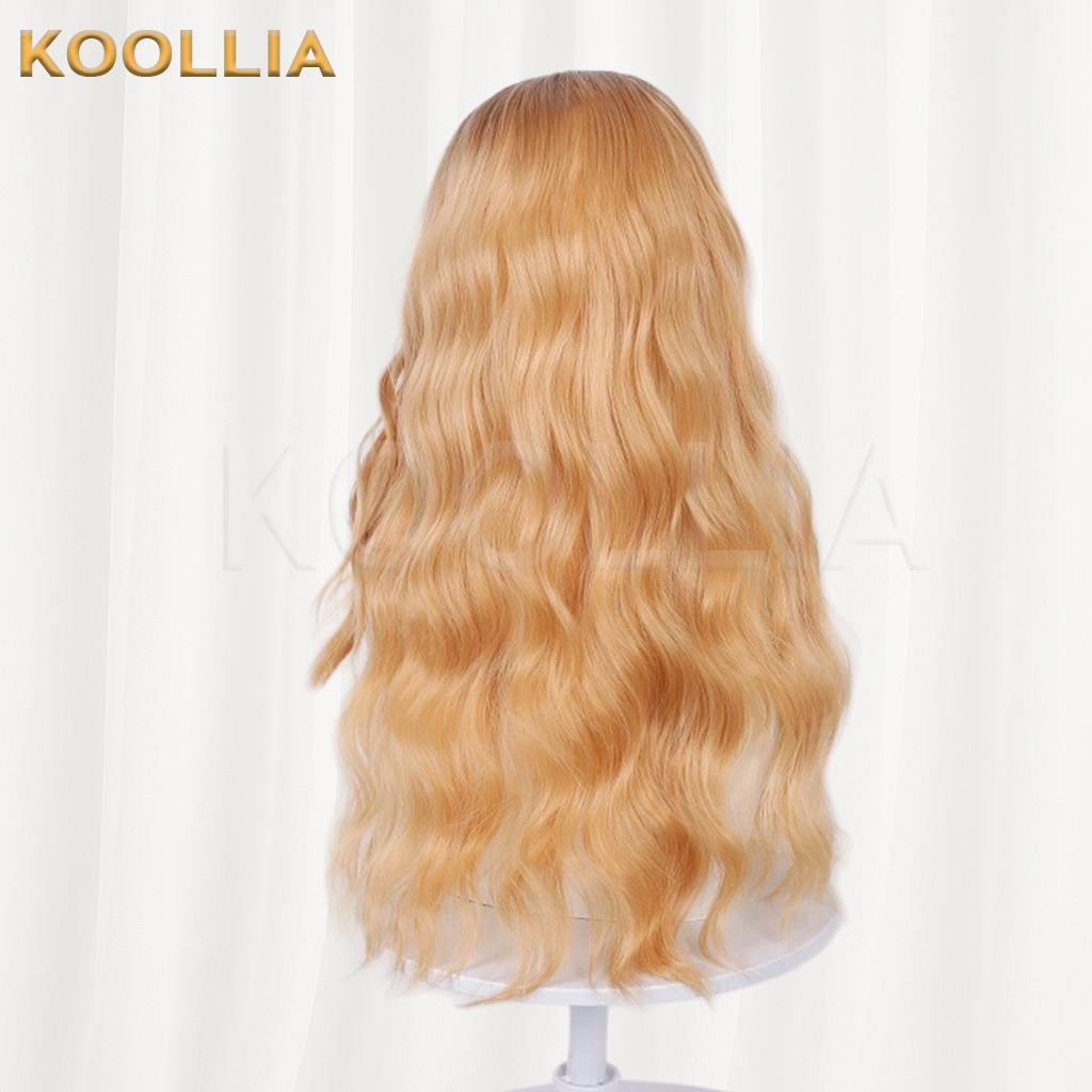 Supergirl Brown Golden Ombre Long Wavy Basic Wig