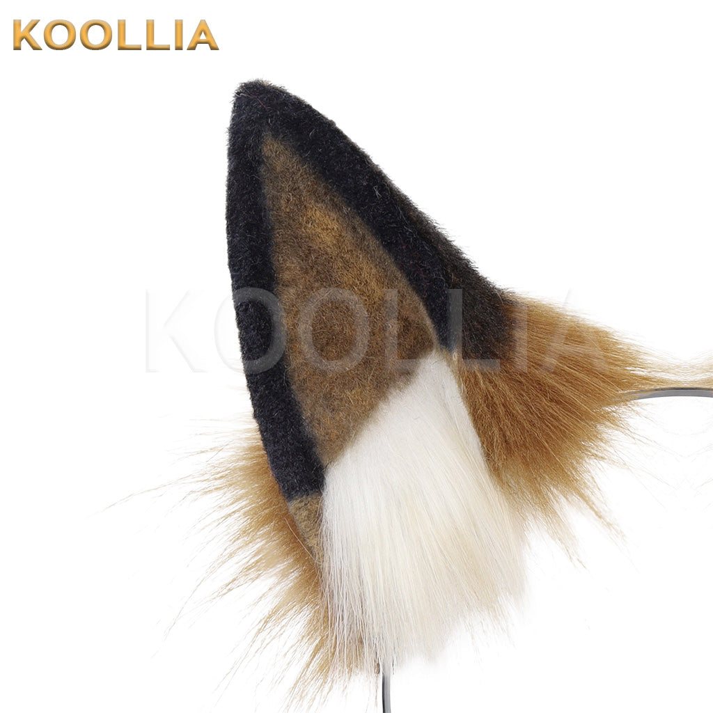 Plush Fox/Cat Ear Headband Cute Furry Cosplay Accessory