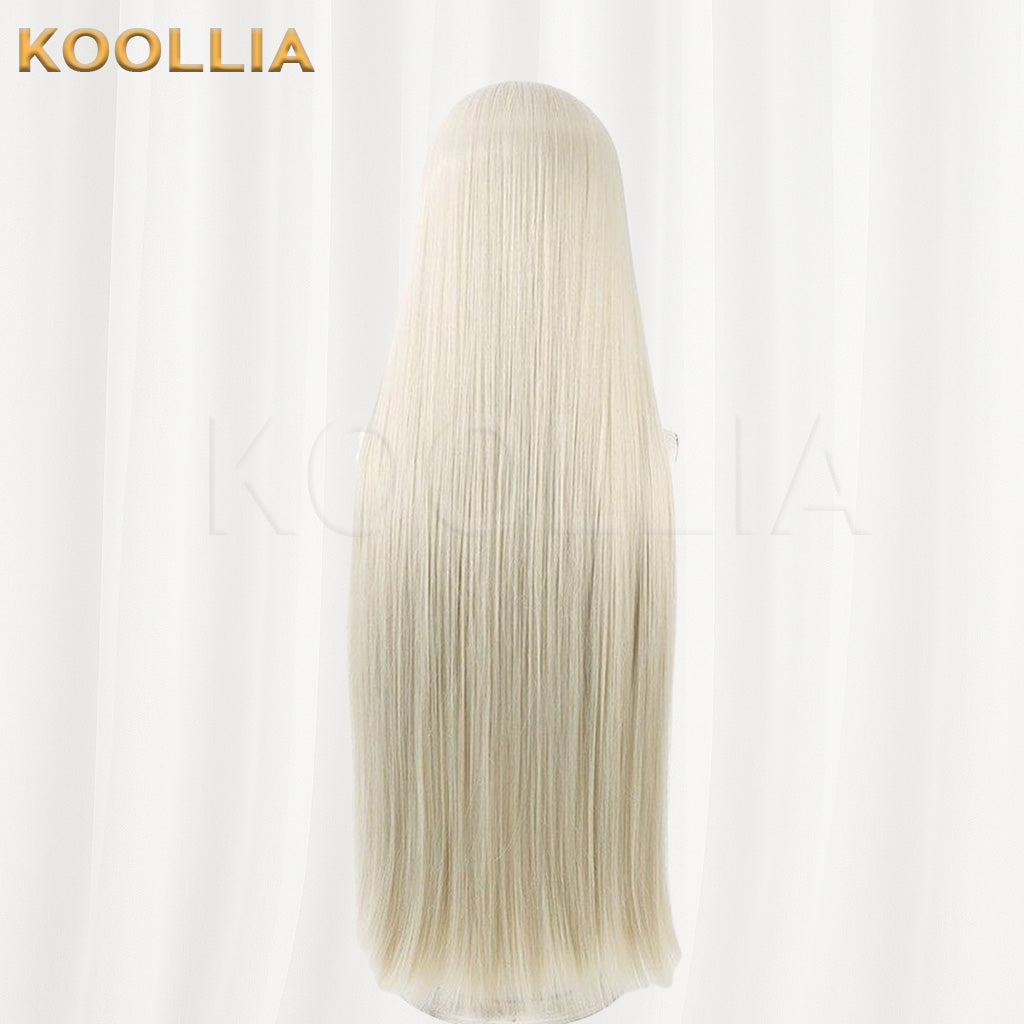 Gachi Akuta August Stilz Off-White Center Part Basic Wig