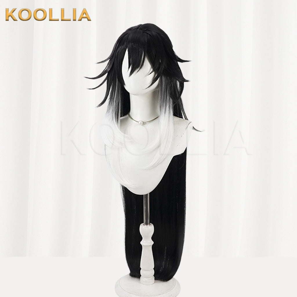 Honkai Star Rail Ashveil/La Mancha Black Long Hair Basic Wig