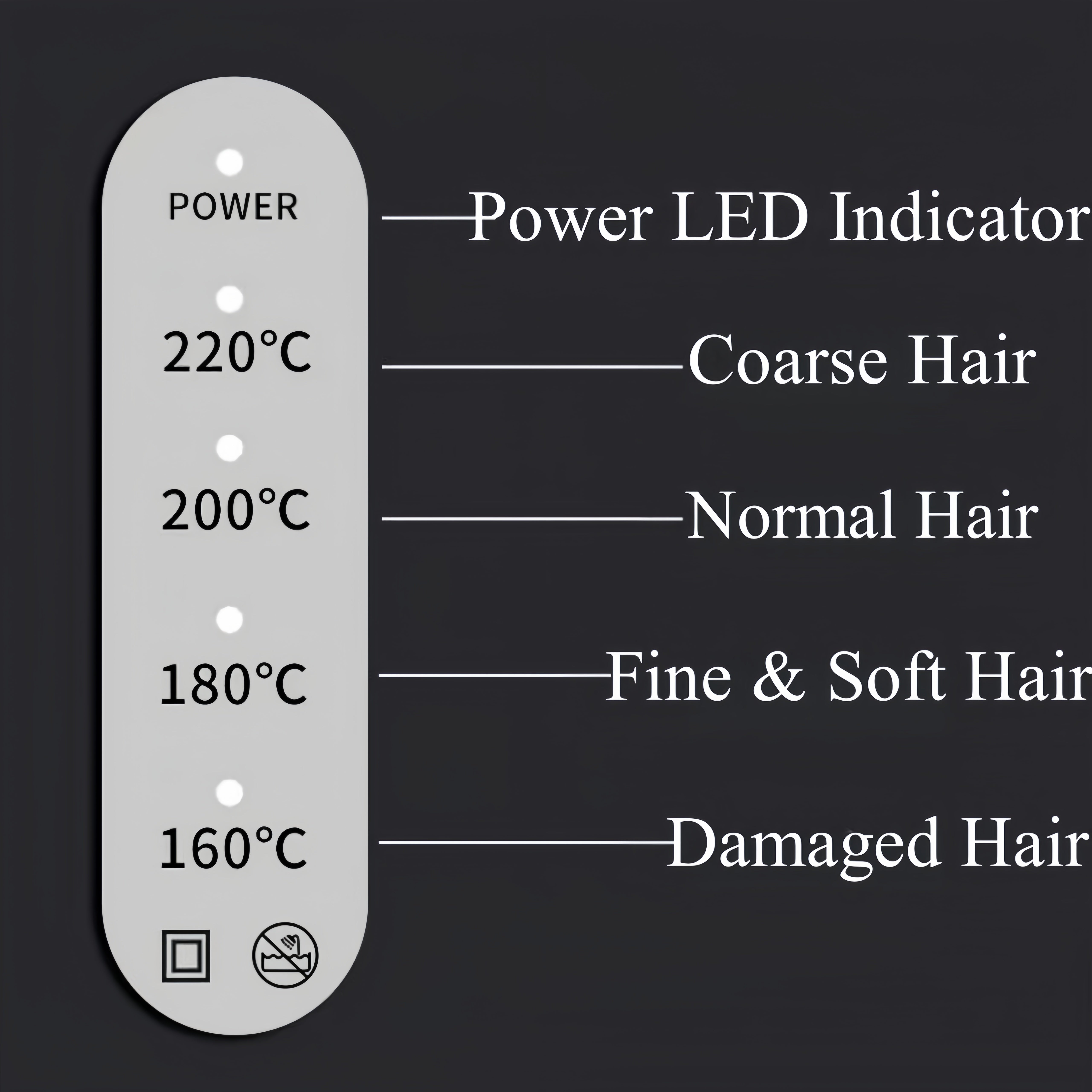 Hair Crimper for Volumizing Fluffy Hairstyle, Crimping Iron with Ceramic Plates Wig Stylist Tools (KOOLLIA RECOMMENDATION)