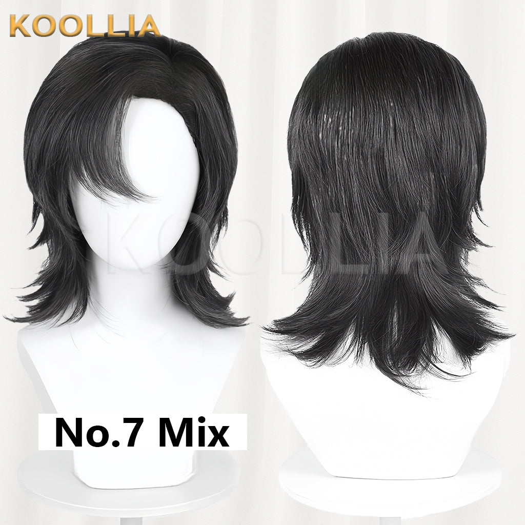 All-purpose Wig Matte Wolf Cut Wig with Side Parting