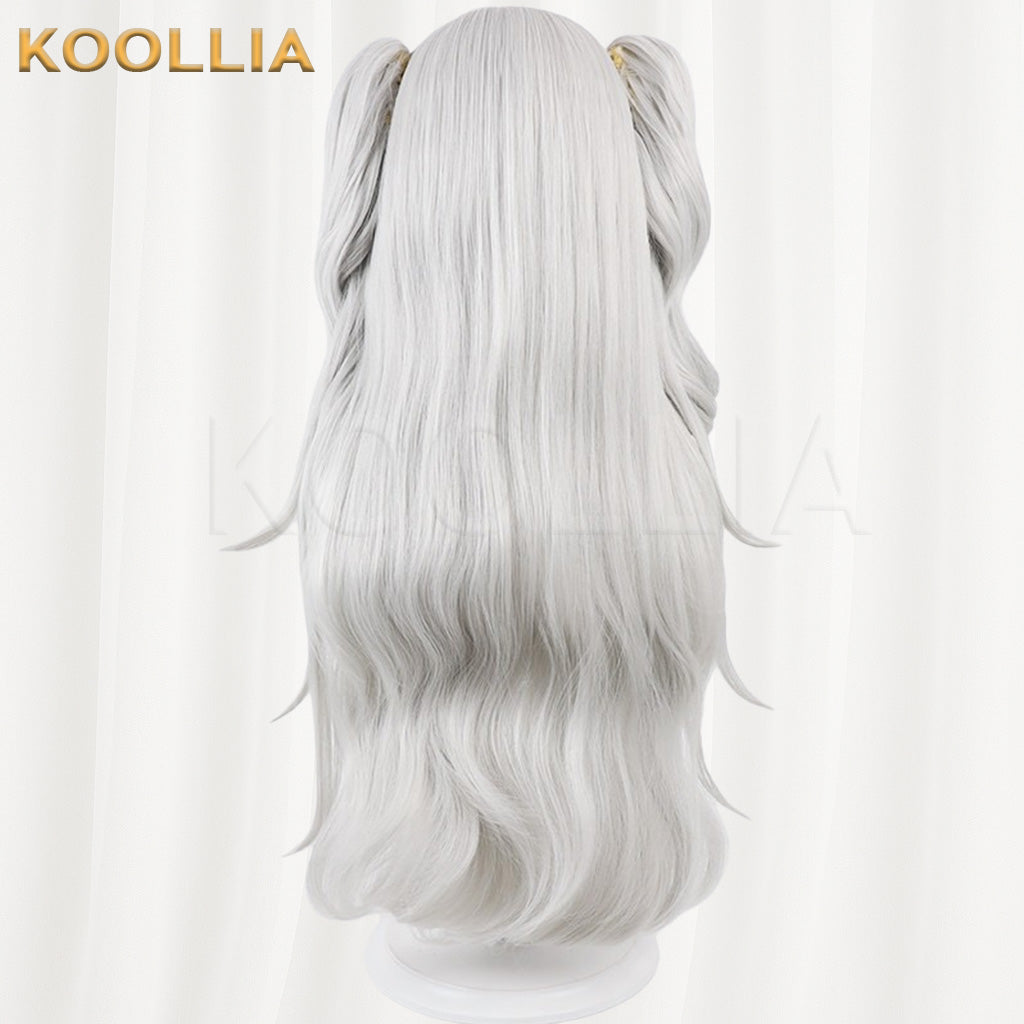 VTuber Kuzuha Silver Gray Basic Wig
