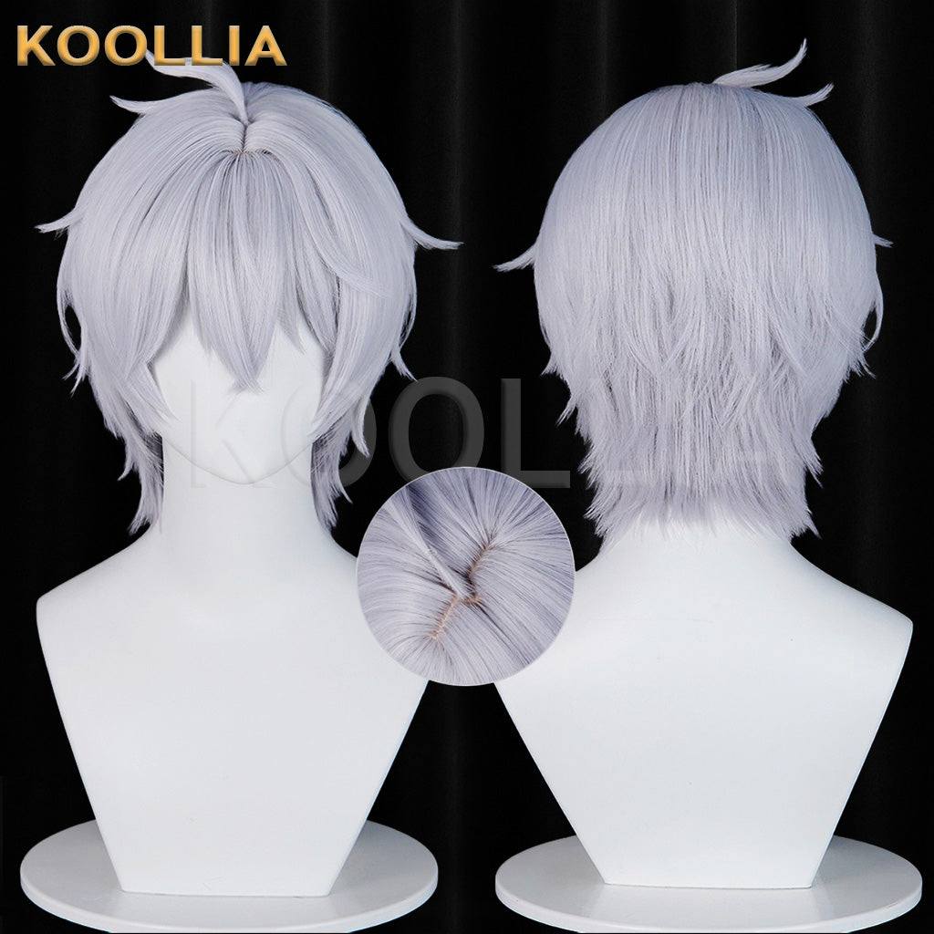 Game Neverness to Everness Esper Zero Gradient Light Gray Base Wig