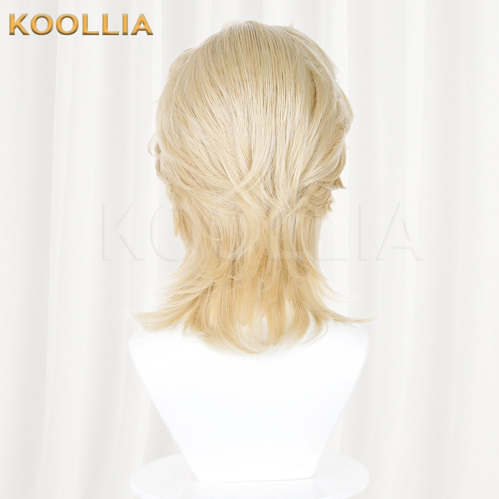 Identity V Knight Light Blonde Basic Wig