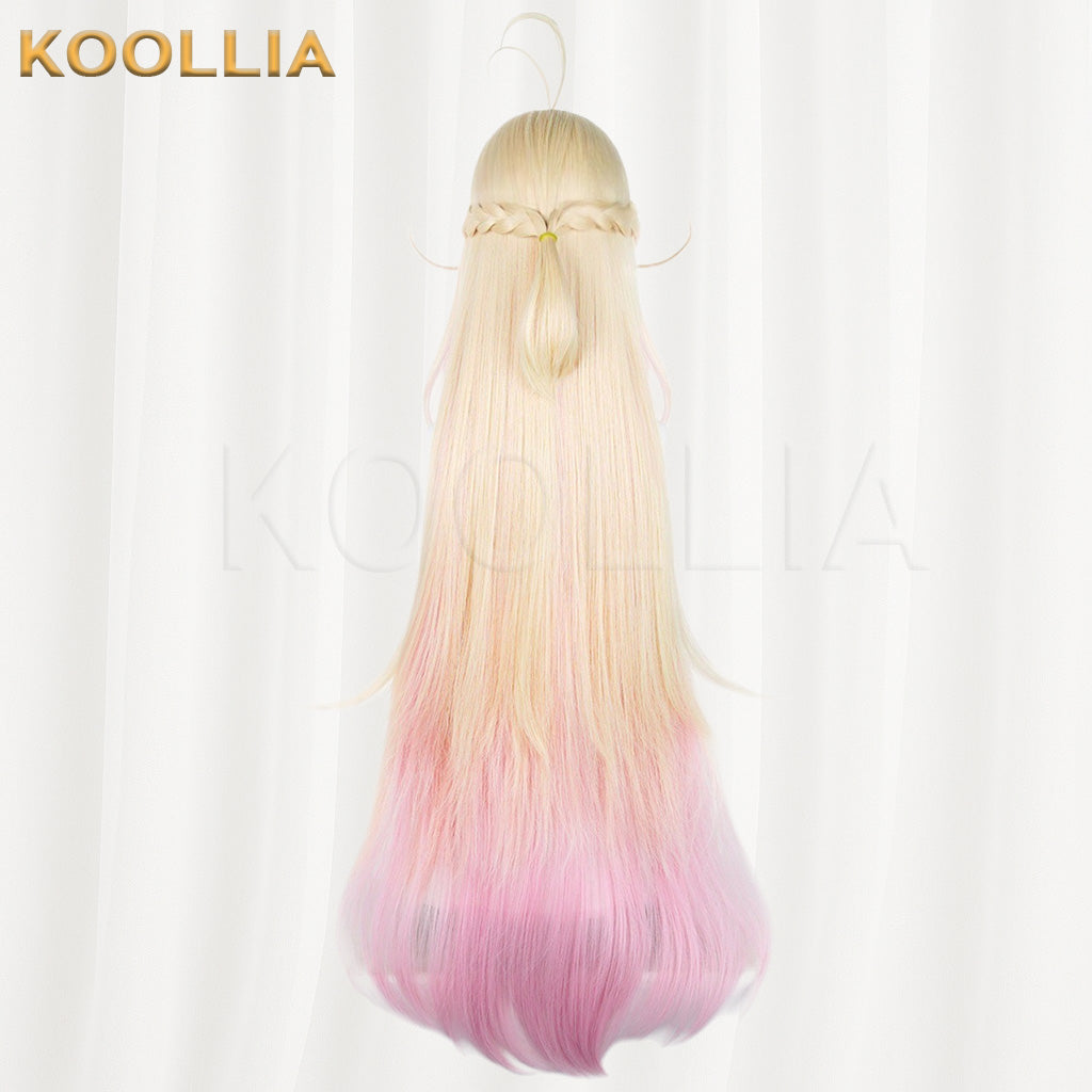 Wonderful Precure Moriya Ruruka Blonde Pink Gradient Basic Wig