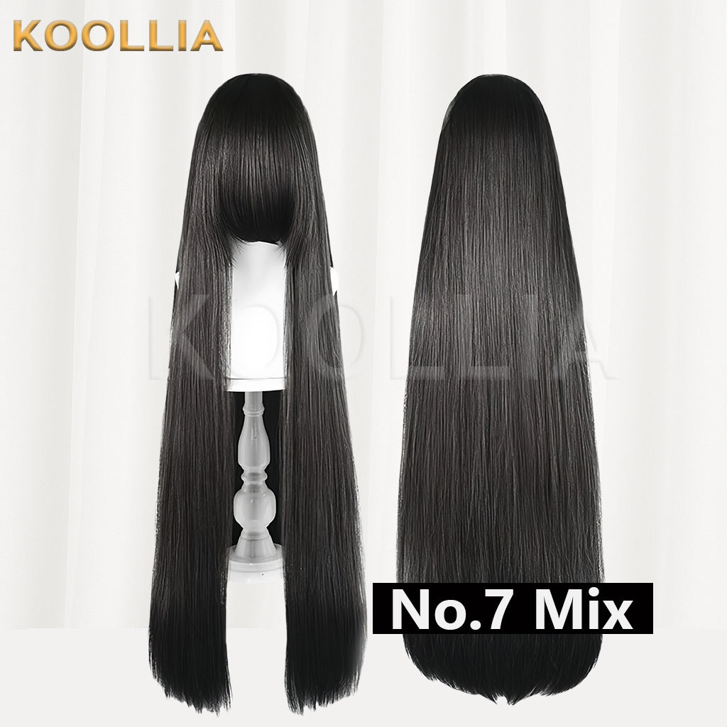 Thickened High-Density 100cm All-Purpose Long Straight Wig(Around 600g)