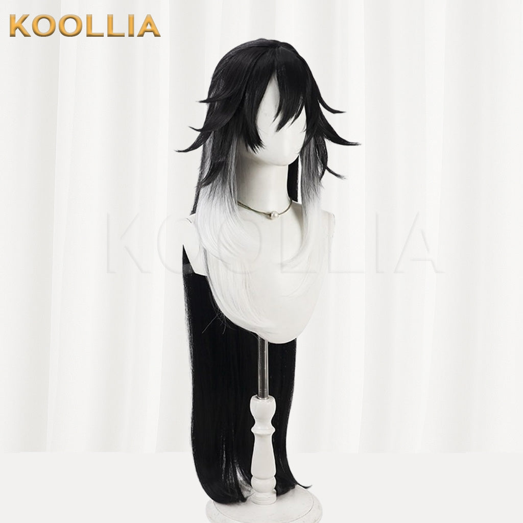 Honkai Star Rail Ashveil/La Mancha Black Long Hair Basic Wig