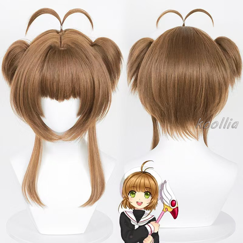 Card Captor Sakura Kinomoto Sakura Lange Basic-Perücke