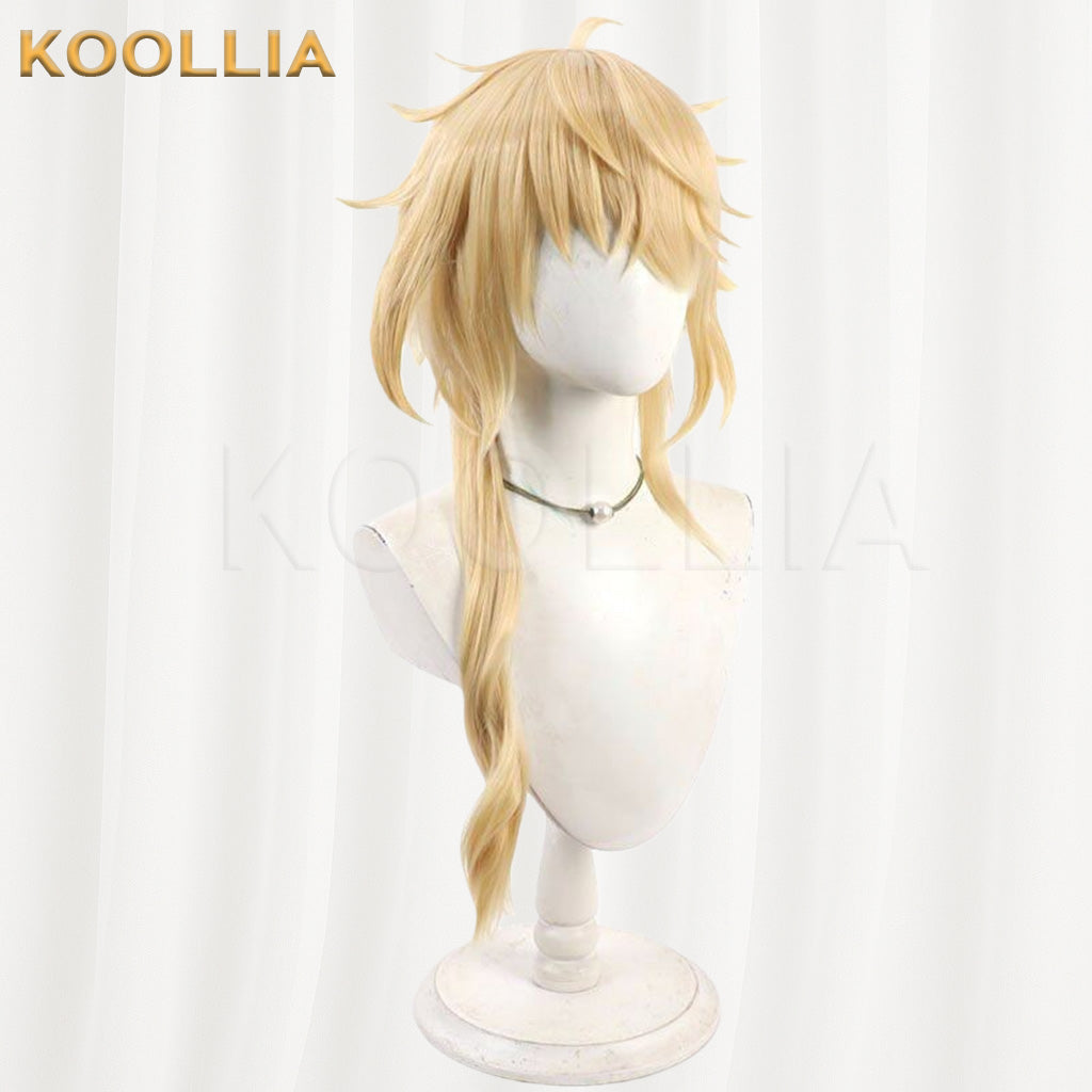 Touken Ranbu Ichimonji Norimune Golden Yellow Medium Short Basic Wig