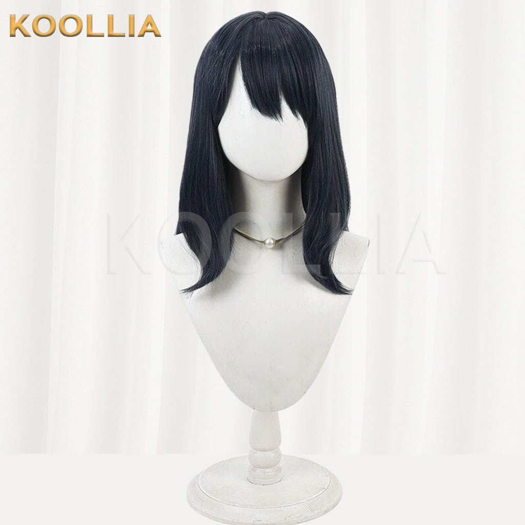 SSSS.GRIDMAN Takarada Rikka Pure Black Basic Wig