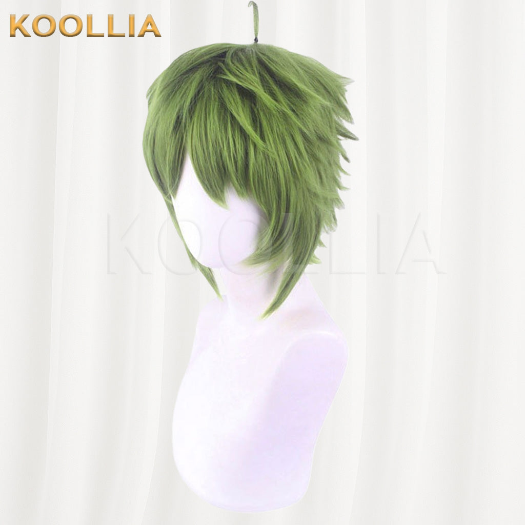 Mushoku Tensei Sylphiette Grass Green Spiky Short Cosplay Basic Wig
