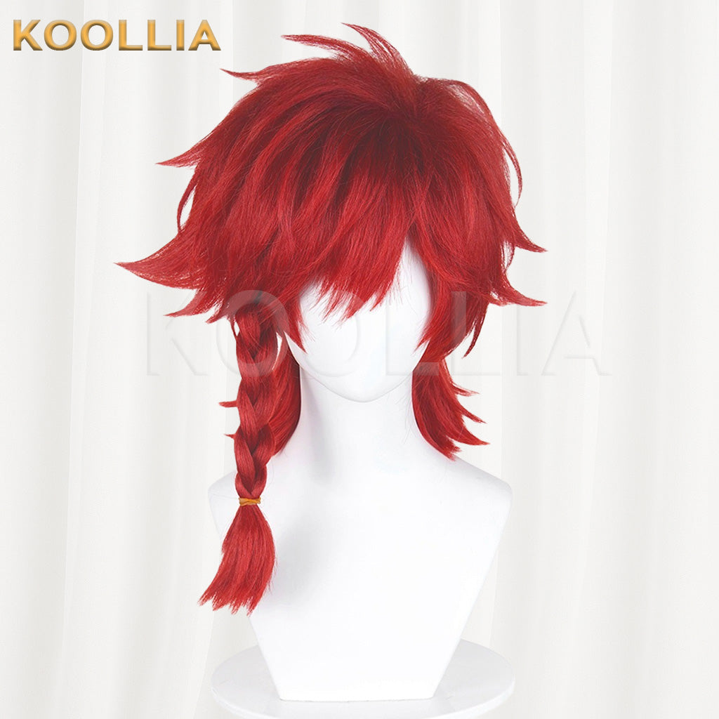 Honor Of Kings Pei Qinhu Bright Red Basic Wig