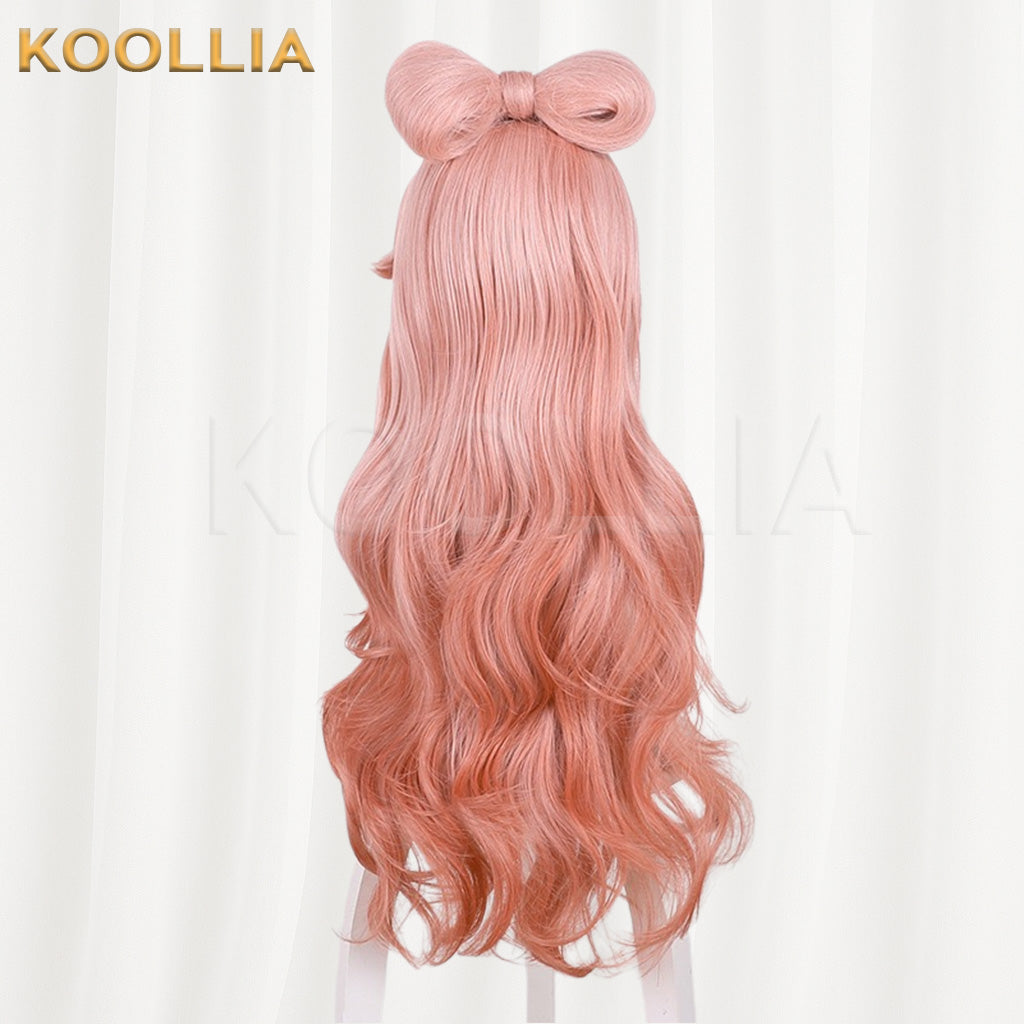 Arknights Haruhi Pink Orange Gradient Basic Wig