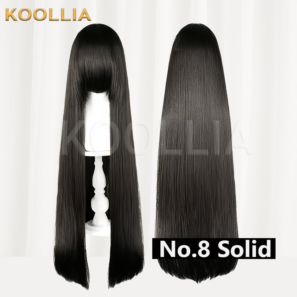 Thickened High-Density 100cm All-Purpose Long Straight Wig(Around 600g)