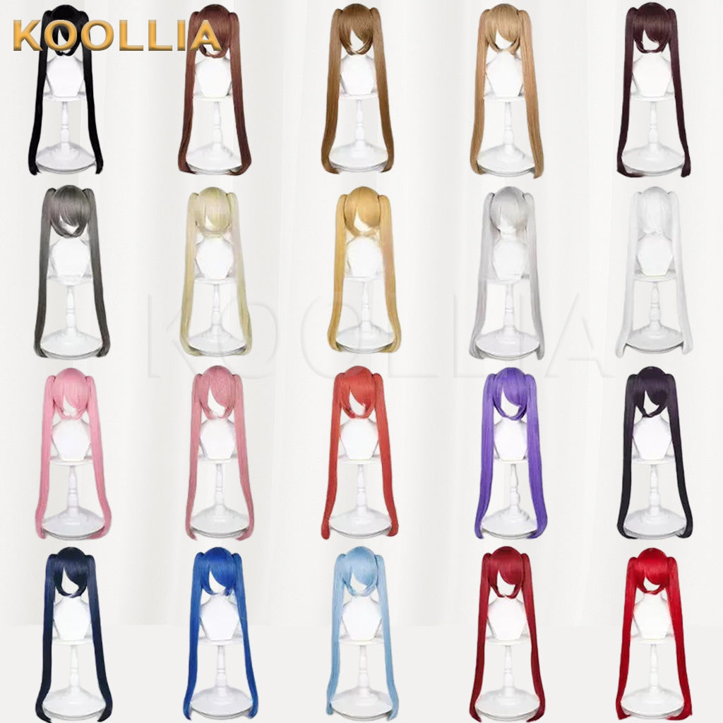 All-purpose Wig Hatsune Miku Twintails With Tiger Mouth Clip Hair Basic Wig