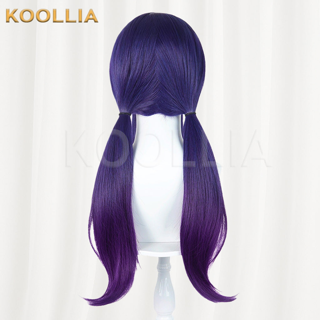 Arknights Chen Blue Gradient Purple Basic Wig