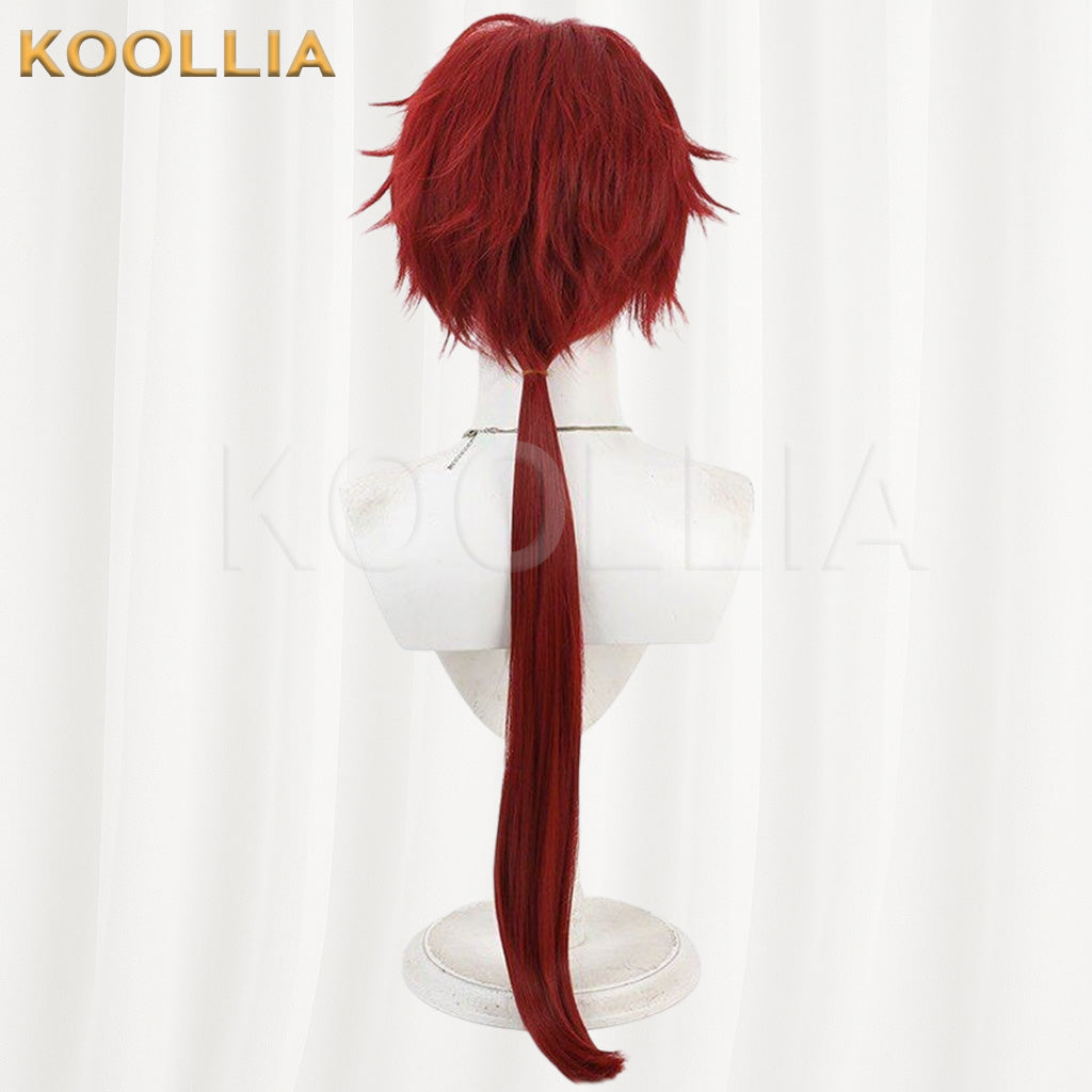 Touken Ranbu Tonbokiri Bright Red Basic Wig