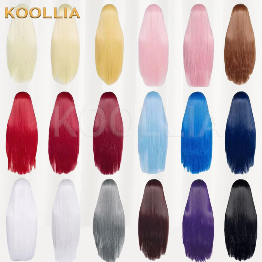 All-purpose 100cm Middle Part Long Straight Multi-color Universal Cosplay Styling Practice Basic Wig
