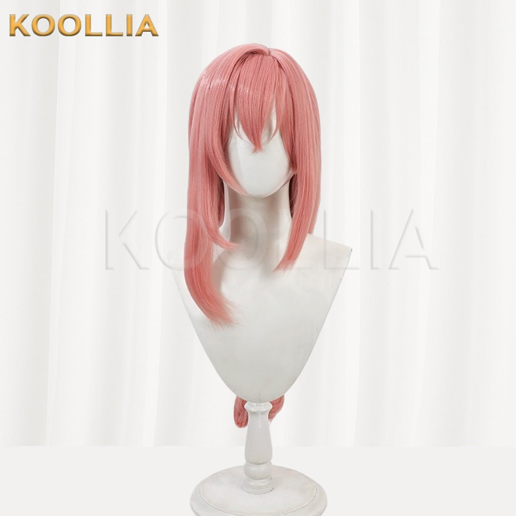 Zenless Zone Zero Tsukishiro Yanagi Light Pink Fluffy Single Braid Basic Wig