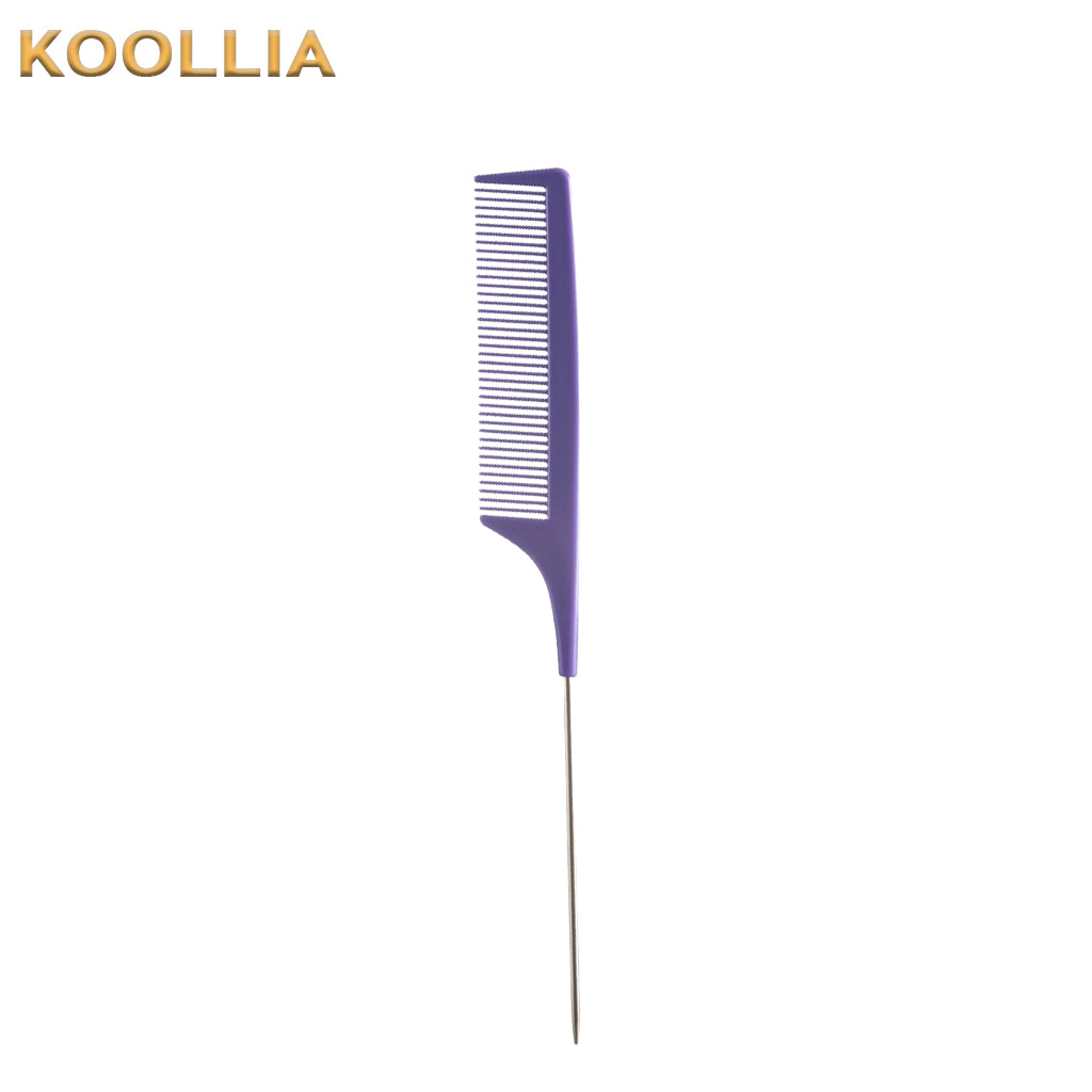 Rat Tail Comb – Fine Teeth Steel Pin Hair Styling Comb for Parting & Sectioning Wig Stylist Tools