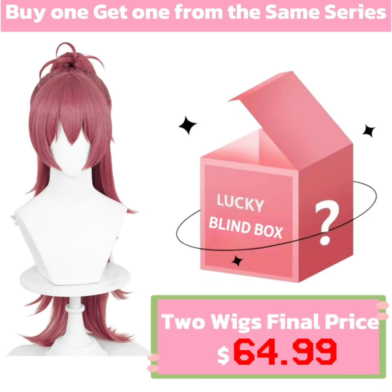 Puella Magi Madoka Magica Sakura Kyouko Long Red Hair Basic Wig