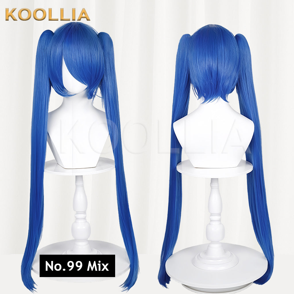All-purpose Wig Hatsune Miku Twintails With Tiger Mouth Clip