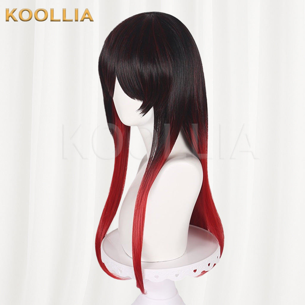 Wind Breaker Wind Blake Black‑Red Gradient Basic Wig