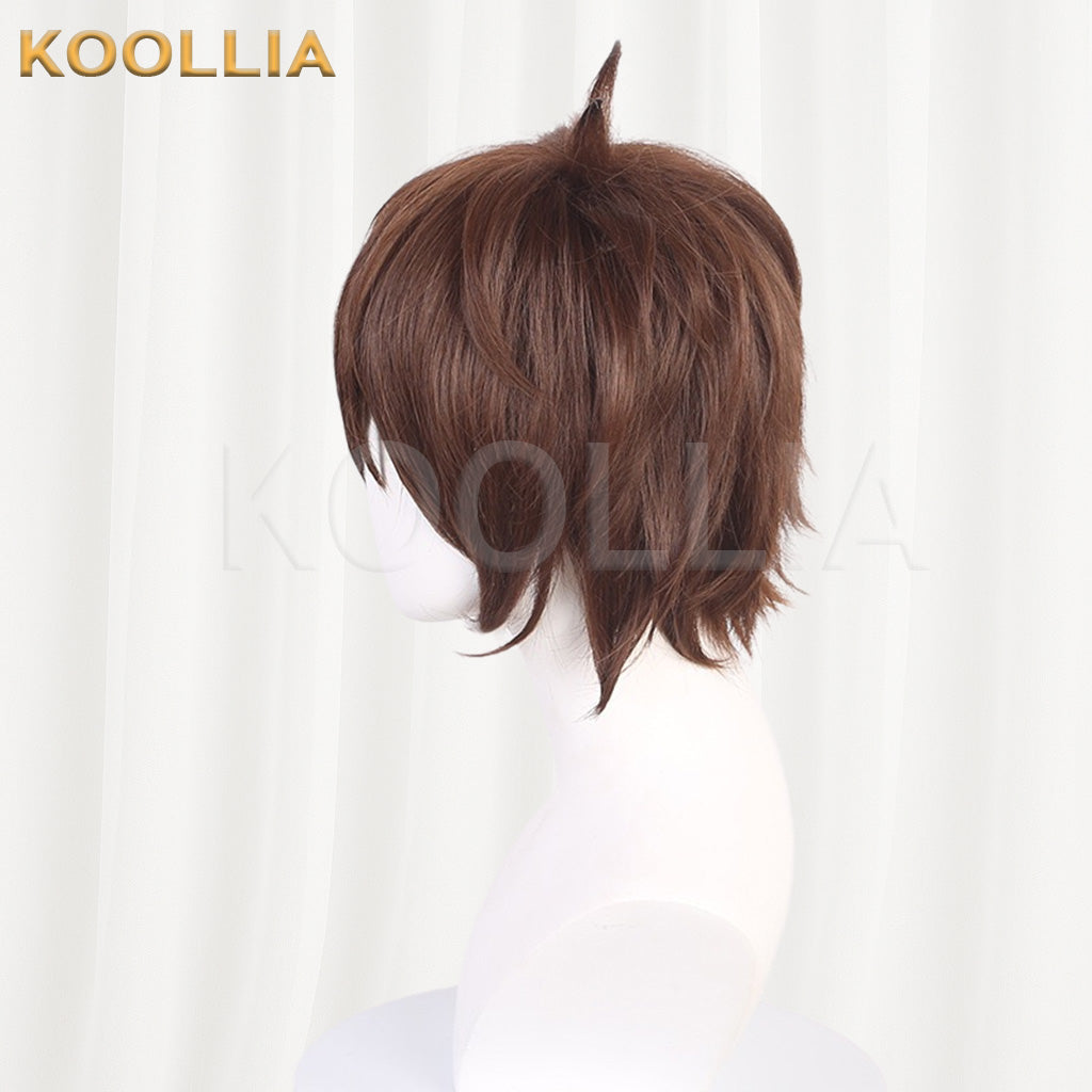KonoSuba Satou Kazuma Warm Brown Basic Wig