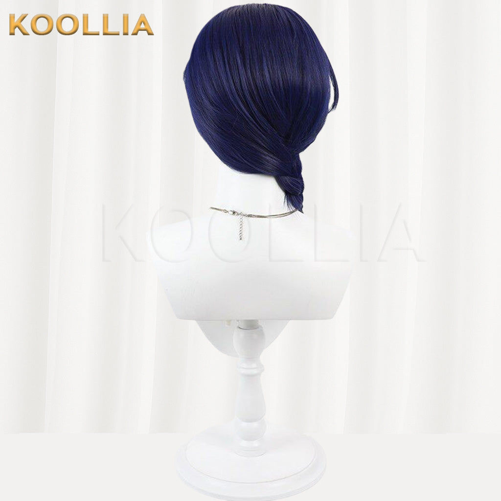 Nijisanji Hanakago Tsubasa Navy Blue Basic Wig