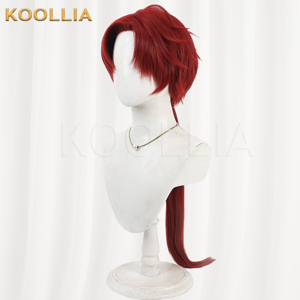 Touken Ranbu Tonbokiri Bright Red Basic Wig