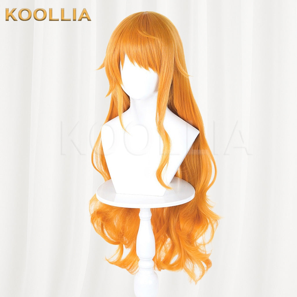 One Piece Nami Orange Yellow Basic Wig