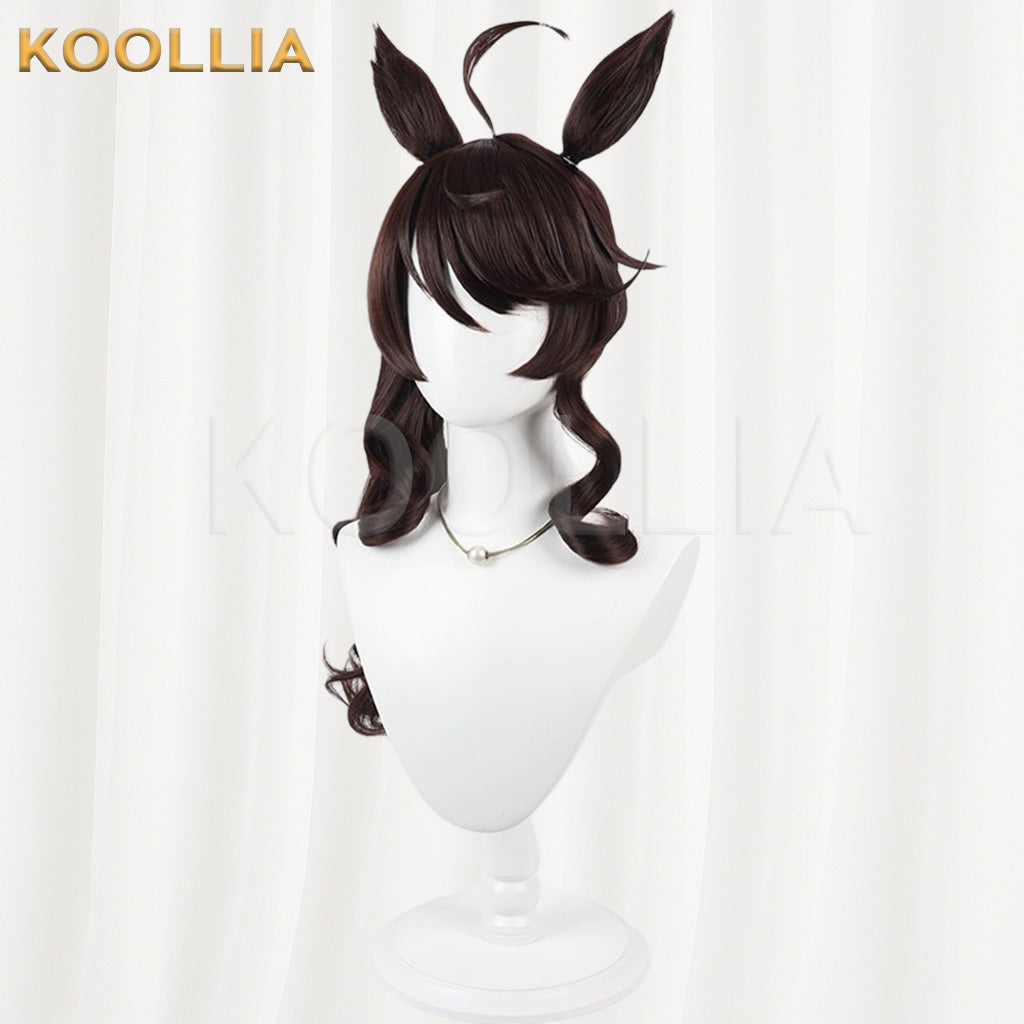 Uma Musume Pretty Derby Daring Tact Dark Brown Basic Wig