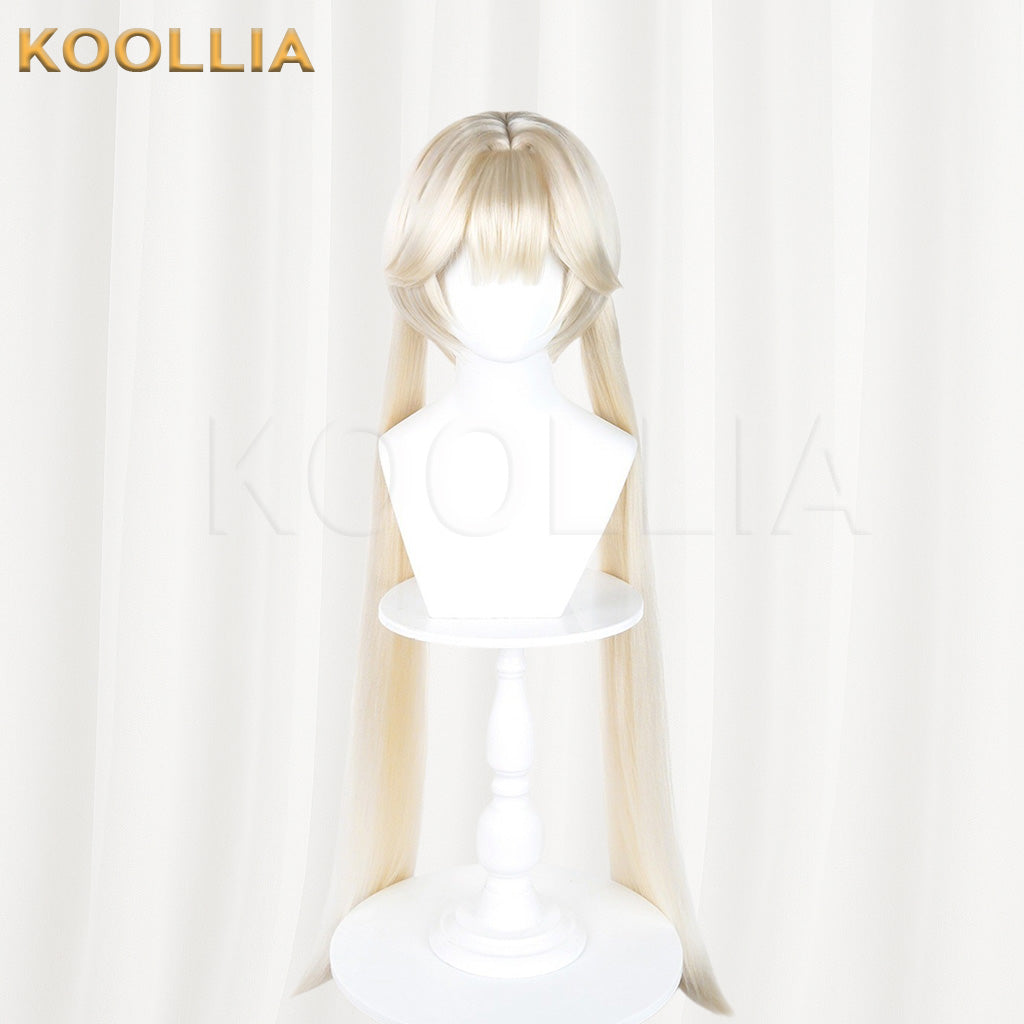 Naraka Bladepoint Yin Zhiping Black Long Twin Tails Basic Wig