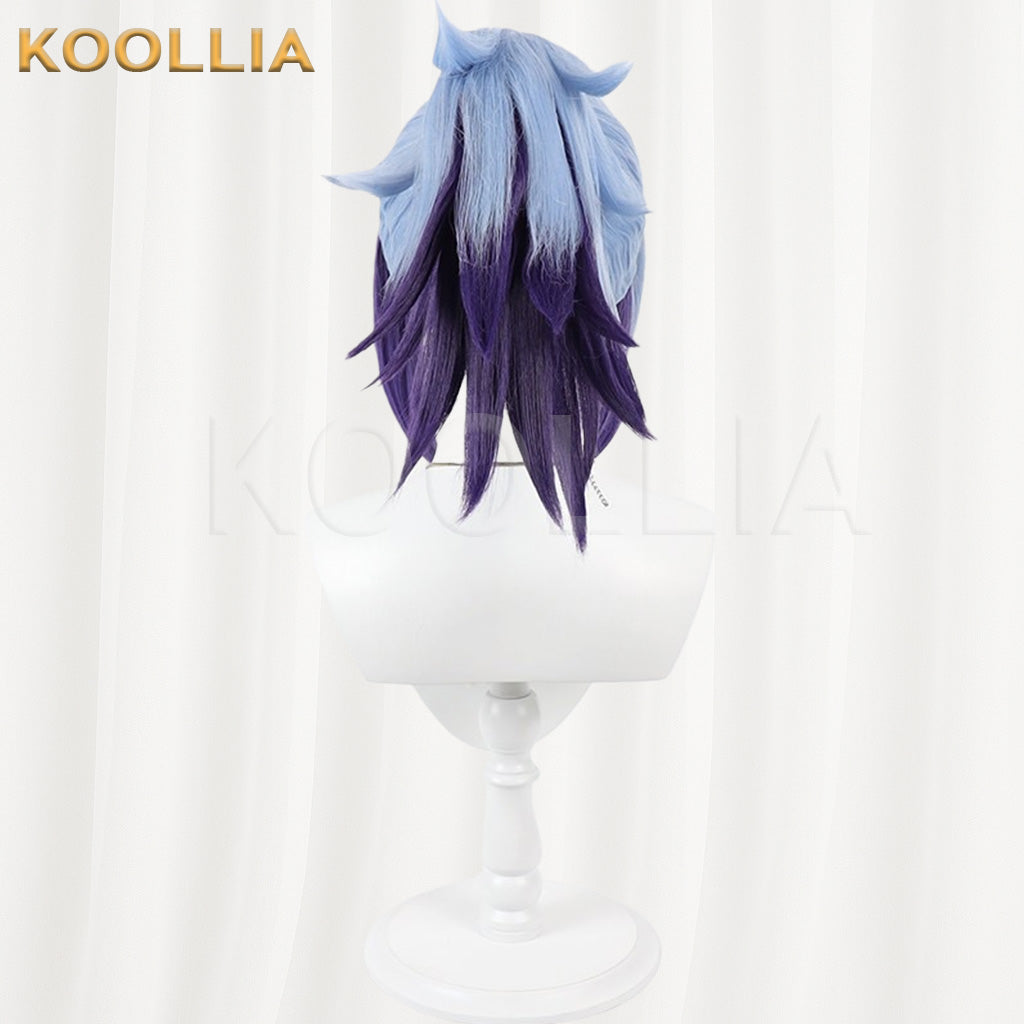 League of Legends Akali Star Guardian Blue Purple Gradient Basic Wig