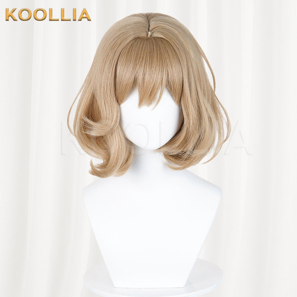 NIKKE Anis Light Brown Linen Basic Wig