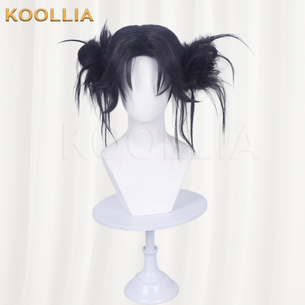 Jujutsu Kaisen Choso Pure Black Messy Ponytail Basic Wig
