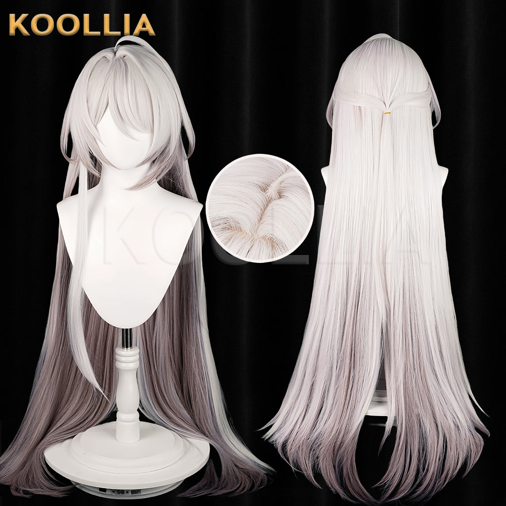 Honkai: Star Rail Acheron Longo Cabelo Roxo Peruca Básica