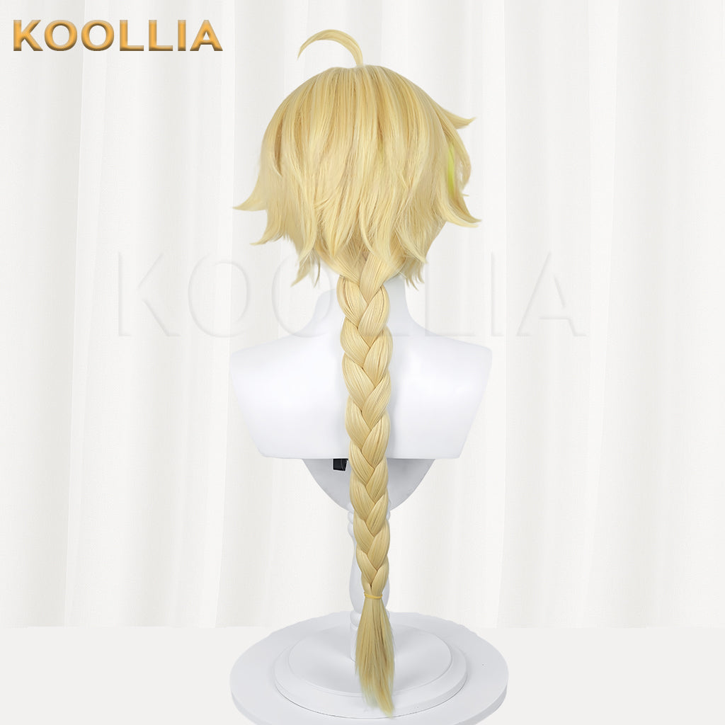 Geshin Impact Aether Long Golden Hair Basic Wig
