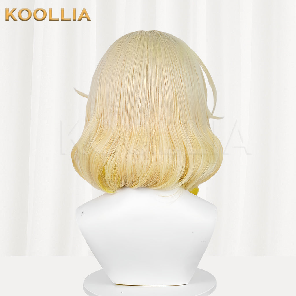 Honkai: Star Rail Aglaea Long Golden Yellow Hair Basic Wig