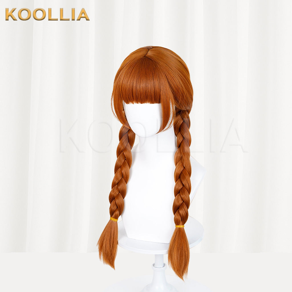 Wednesday Agnes DeMiller Long Brown Hair Basic Wig