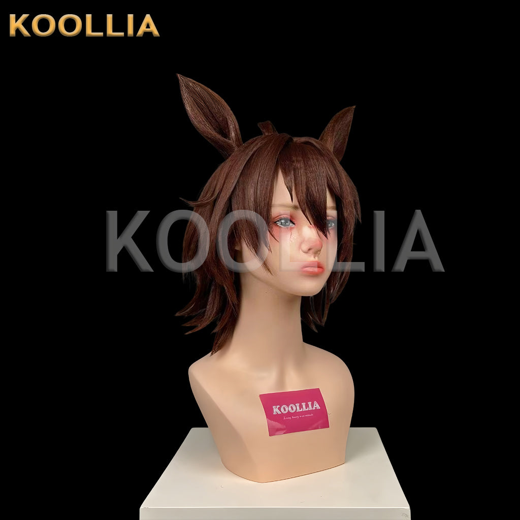 Umamusume: Pretty Derby Agnes Tachyon Short Brown Hair Styled Basic Wig